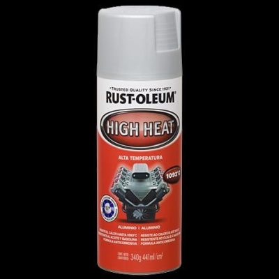 Pintura En Aerosol Rust-Oleum Alta Temperatura -Aluminio Brillante